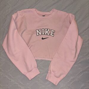 Nike Pink Cropped Boxy Hoodie